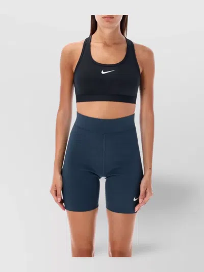 Nike Band Elasticated Racerback Scoop Neck Sleeveless Stretch In Blue