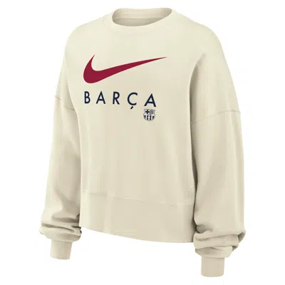 Nike Barcelona Phoenix Fleece  Women's Nwsl Crew-neck Sweatshirt In Brown