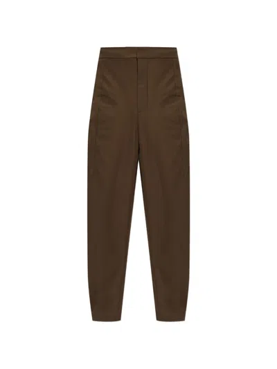 Nike Barrel-leg Trousers In Brown