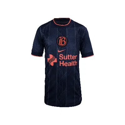 Nike Bay Fc 2025 Stadium Away Big Kids'  Dri-fit Nwsl Replica Jersey In Blue