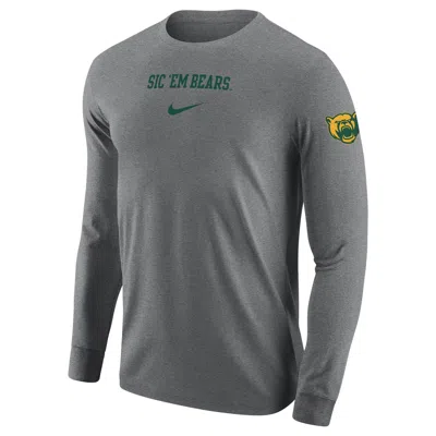 Nike Baylor  Men's College Long-sleeve T-shirt In Grey