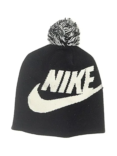 Pre-owned Nike Kids' Beanie Hat In Black