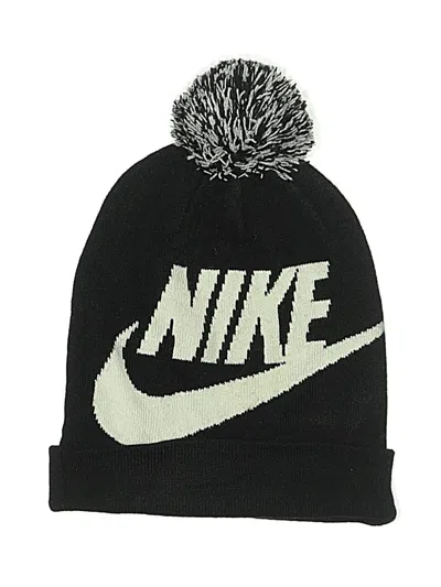 Pre-owned Nike Kids' Beanie Hat In Black