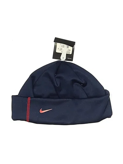 Pre-owned Nike Beanie Hat In Blue