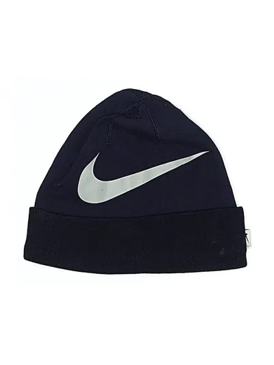Pre-owned Nike Beanie Hat In Blue