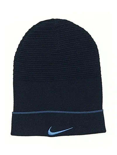 Pre-owned Nike Beanie Hat In Blue