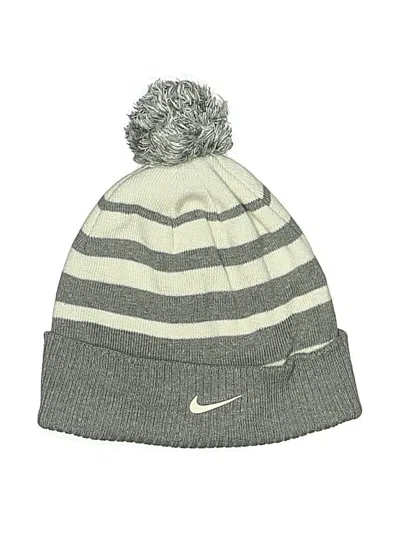 Pre-owned Nike Kids' Beanie Hat In Gray