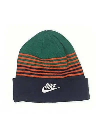 Pre-owned Nike Beanie Hat In Green
