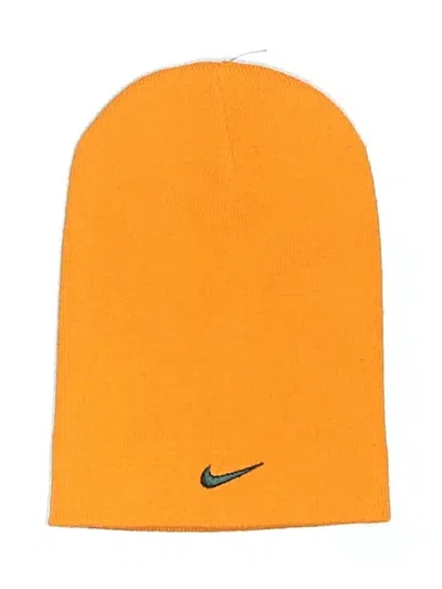 Pre-owned Nike Kids' Beanie Hat In Orange