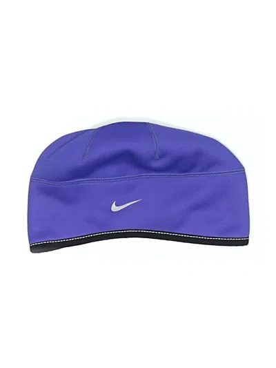 Pre-owned Nike Beanie Hat In Purple
