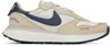 Nike Phoenix Waffle Suede And Leather-trimmed Canvas Sneakers In Orewood Brn/midnight