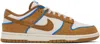 NIKE BEIGE & TAN DUNK LOW SNEAKERS