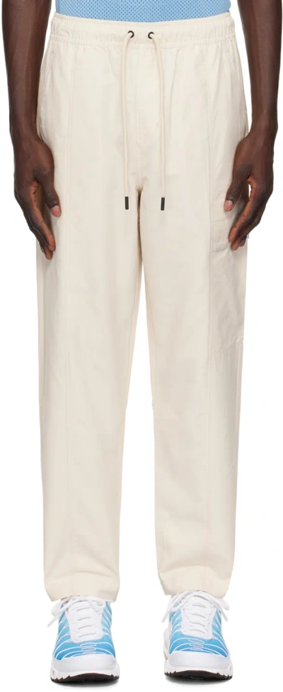 Nike Beige Drawstring Cargo Pants In Legend Lt Brown/whit