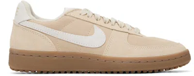 Nike Beige Field General Sneakers In Brown