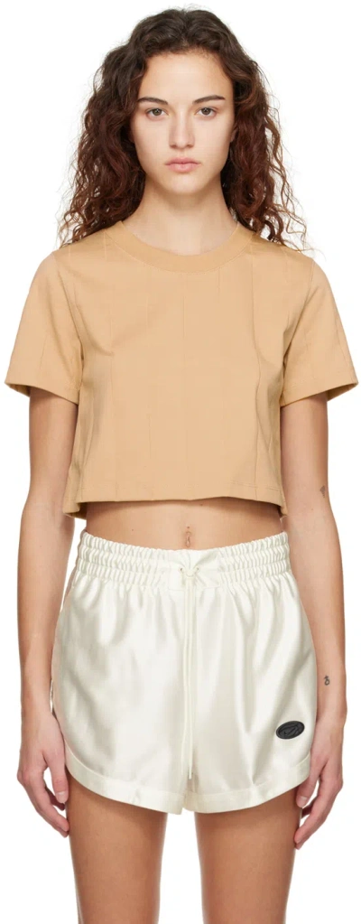 Nike Beige Flight T-shirt In Desert
