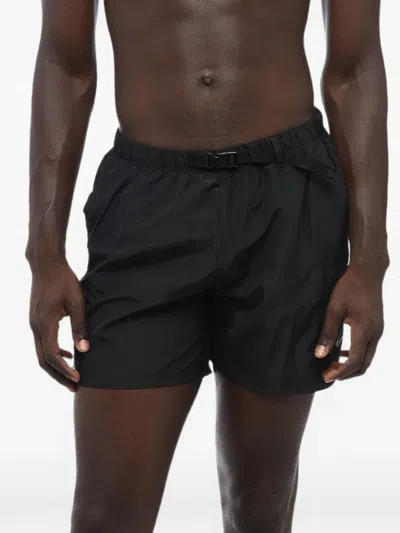 Nike Belted Cargo Swim Shorts In Black