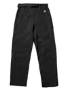 Nike Acg Straight-leg Belted Logo-embroidered Shell Trousers In Black