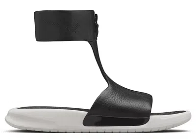 Pre-owned Nike Benassi Cuff Lux Slide (women's) Sneakers In Black/white