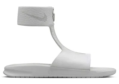Pre-owned Nike Benassi Cuff Lux Slide (women's) Sneakers In White