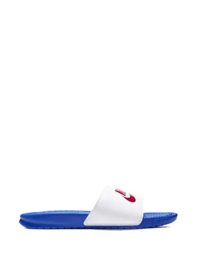 Nike Benassi Jdi Logo-print Slides In Multi