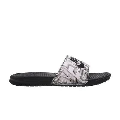 Pre-owned Nike Benassi Jdi Print Slide 'anthracite Black Abstract Print' | Men's Size 7
