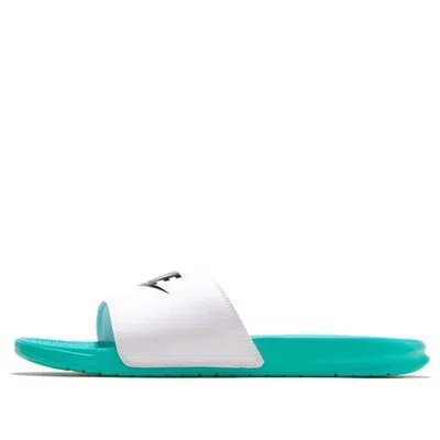 Nike Benassi Jdi Slide 'hyper Jade' In Animal Print