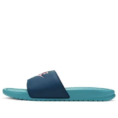 Nike Benassi Jdi Slide 'teal Nebula' In Multi