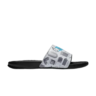 Pre-owned Nike Benassi Jdi Slide 'worldwide Pack' In White
