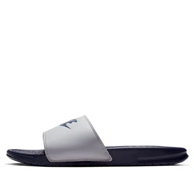 Nike Benassi Jdi Slippers Shoes Grey/blue