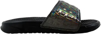 Pre-owned Nike Benassi Jdi Ultra Premium (women's) Sneakers In Black/silver In Multi