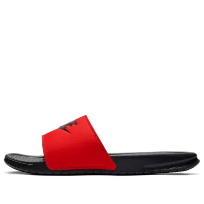 Nike Benassi Just Do It Slippers Red/black