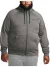 Nike Big & Tall Mens Sweatshirt Therma-fit Hoodie In Heather/dark Grey/black