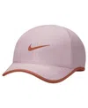 Nike Big Boy's And Girl's Pink Featherlight Club Performance Adjustable Hat In Pink