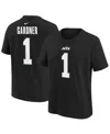 Nike Big Boys And Girls Ahmad Sauce Gardner Black New York Jets Player Name Number T-shirt In Black