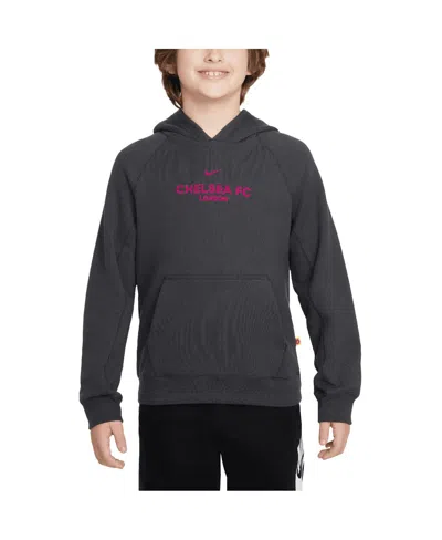 Nike Big Boys And Girls Anthracite Chelsea Third Air Pullover Hoodie