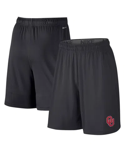Nike Kids' Big Boys And Girls Anthracite Oklahoma Sooners Fly Performance Shorts In Gray