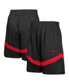 Nike Big Boys And Girls Black Chicago Bulls Practice Mesh Shorts