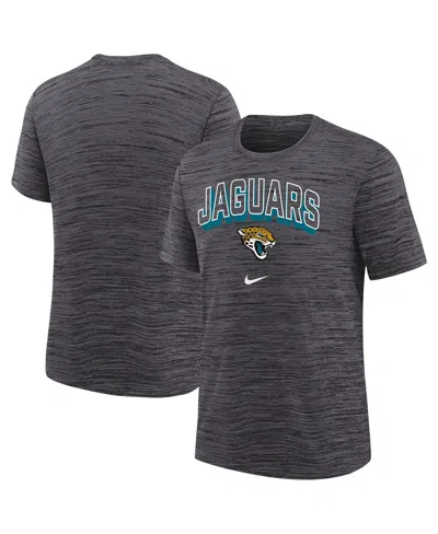 Nike Kids' Big Boys And Girls Black Jacksonville Jaguars Sideline Velocity Performance T-shirt