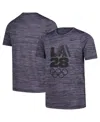 Nike Big Boys And Girls Black La28 2028 Summer Olympics Velocity Team Issue Performance T-shirt In Gray