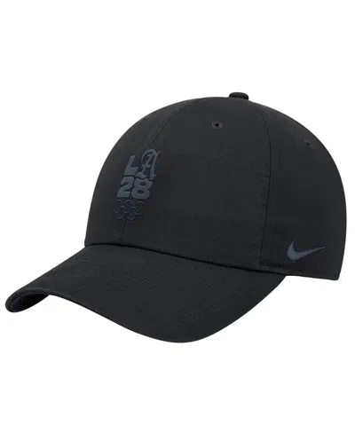 Nike Kids' Big Boys And Girls Black La28 Summer Olympics Script Club Adjustable Hat