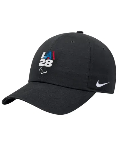 Nike Kids' Big Boys And Girls Black La28 Summer Paralympics Retro Stripe Club Adjustable Hat