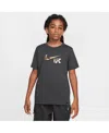 Nike Big Boys And Girls Black Liverpool Swoosh T-shirt In Black