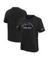 Nike Big Boys And Girls Black Los Angeles Chargers 2024 Nfl Crucial Catch T-shirt