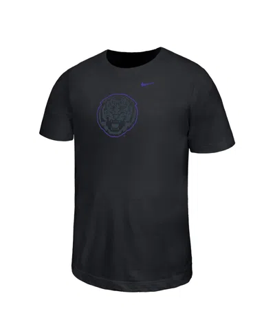 Nike Kids' Big Boys And Girls Black Lsu Tigers Legend Color Pop Performance T-shirt