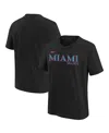 Nike Big Boys And Girls Black Miami Marlins 2025 City Connect Wordmark T-shirt In Black