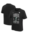Nike Big Boys And Girls Black New York Liberty 2024 Wnba Finals Champions Locker Room T-shirt In Black