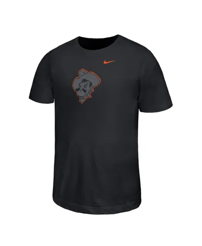 Nike Kids' Big Boys And Girls Black Oklahoma State Cowboys Legend Color Pop Performance T-shirt