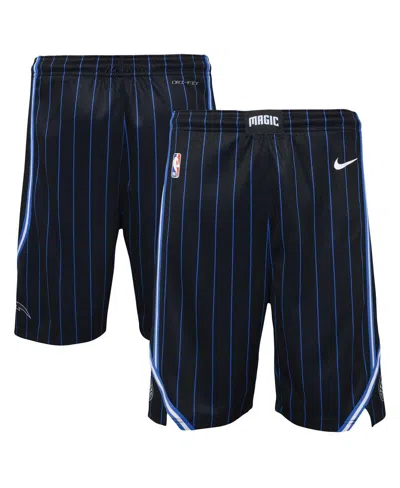Nike Kids' Big Boys And Girls Black Orlando Magic Swingman Performance Shorts