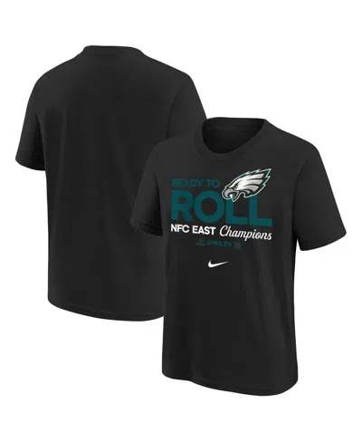 Nike Big Boys And Girls Black Philadelphia Eagles 2024 Nfc East Division Champions Locker Room Trophy Col