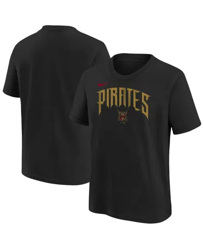 Nike Big Boys And Girls Black Pittsburgh Pirates 2026 City Connect Wordmark T-shirt